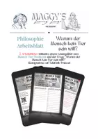 Vorschau - Arbeitsblätter - Arbeitsblätter Anthropologie Philosophie - Deckblatt