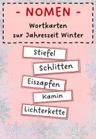 Vorschau - Fördermaterial/Inklusion - Nomen zur Jahreszeit Winter - Deckblatt