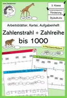 Vorschau - Arbeitsblätter - Zahlenstrahl bis 1000 - Kartei /Arbeitsblätter / Aufgabenheft - Deckblatt