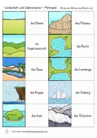 Aperçu - Jeux - Landschaftsformen Deutsch Sachunterricht Spiel Allemand - Page 3