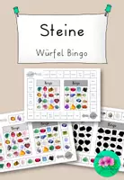 Vorschau - Bildkarten - Bingo Steine -(Halb-) Edelsteine spielerisch lernen - Deckblatt