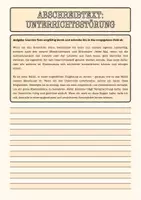 Vorschau - Arbeitsblätter - Abschreibtext Unterrichtsstörung inklusive Reflexion - Seite 1