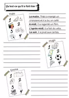 Vorschau - Arbeitsblätter - Materialpaket - passé composé mit avoir - Seite 1