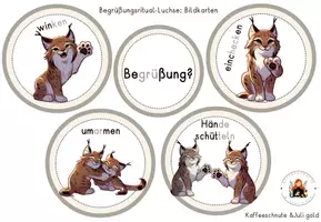 Vorschau - Fördermaterial/Inklusion - Begrüßungen: Begrüßungsritual Klassentier Luchs - Seite 3