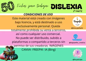 Vista previa - Refuerzo / NEE / Materiales de apoyo - CUADERNO DE DISLEXIA 2 - página 1
