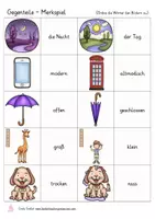 Vista previa - Unidades / Secuencias / Situaciones de Aprendizaje - GEGENTEILE Deutsch / Alemán memo Spiel - página 2