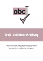 Vorschau - Arbeitsblätter - Materialpaket Groß- und Kleinschreibung - Deckblatt