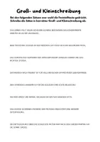 Vorschau - Arbeitsblätter - Groß- und Kleinschreibung - Seite 1