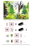 Vorschau - Spiele - Lesen mit Bild-Symbolen: Rätselbild Igel - Deckblatt