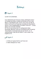 Vorschau - Unterrichtsreihen - Terme: Material für Förderschüler - Seite 1