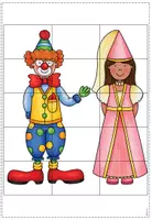 Vorschau - Spiele - Laufspiel - Faschingspuzzle für den Sportunterricht - Fasching / Fastnacht - Seite 3