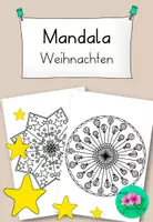 Vorschau - Mal- und Bastelvorlagen - Weihnachtliche Mandalas🎄 - perfekte Zwischenarbeit - Deckblatt