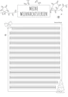 Vorschau - Arbeitsblätter - Materialpaket – Schreibanlass Weihnachtsferien – kreatives Schreiben Weihnachten – Lineaturen Klasse 1–4 - Seite 2