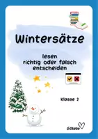 Vorschau - Arbeitsblätter - Wintersätze: richtig oder falsch entscheiden. - Seite 1