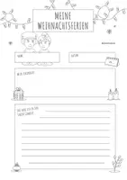 Vorschau - Arbeitsblätter - Schreibanlass Weihnachtsferien – kreatives Schreiben – Lineatur 4. Klasse - Seite 1