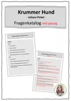Vorschau - Stundenentwürfe - Krummer Hund: Fragenkatalog | RSAP/HSAP 2025 - Deckblatt