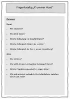 Vorschau - Stundenentwürfe - Krummer Hund: Fragenkatalog | RSAP/HSAP 2025 - Seite 1