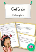 Vorschau - Arbeitsblätter - Gefühle Rollenspiele - Förderung der Empathie und Perspektivenwechsel - Deckblatt