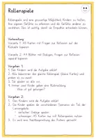 Vorschau - Arbeitsblätter - Gefühle Rollenspiele - Förderung der Empathie und Perspektivenwechsel - Seite 1