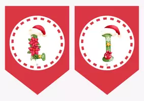 Vista previa - Decoración del aula - Banderín navidad - página 3
