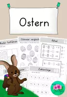 Vorschau - Arbeitsblätter - Ostern Freiarbeit 1. Klasse - sehr vielseitig - Deckblatt
