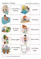 Vorschau - Spiele - Tagesablauf Wortschatz Spiel Deutsch als Zweitsprache DAZ - Seite 3