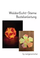 Vorschau - Mal- und Bastelvorlagen - Bastelanleitung Waldorflicht Sterne - Deckblatt