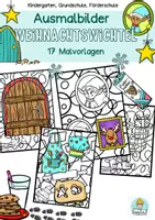 Vorschau - Arbeitsblätter - Wichtel Ausmalbilder Weihnachten Wichteltür Malvorlagen - Deckblatt