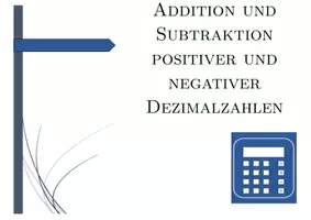 Vorschau - Arbeitsblätter - Addition und Subtraktion positiver und negativer Dezimalzahlen | Mathematik | 26 Spalten - Seite 1
