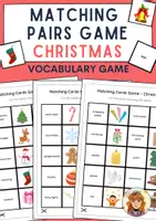 Vorschau - Mal- und Bastelvorlagen - CHRISTMAS / Matching Pairs Game / English / ESL - Deckblatt