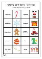 Vorschau - Mal- und Bastelvorlagen - CHRISTMAS / Matching Pairs Game / English / ESL - Seite 2