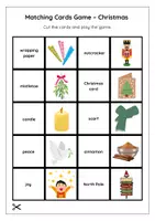 Vorschau - Mal- und Bastelvorlagen - CHRISTMAS / Matching Pairs Game / English / ESL - Seite 3