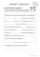 Vorschau - Unterrichtsreihen - Advent, Advent... Eine 2-4-stündige Einheit zur Weihnachtszeit - Seite 1