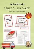 Vorschau - Stundenentwürfe - Streichholz-Führerschein - Feuer und Feuerwehr - Seite 1