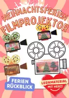 Vorschau - Weihnachtsferien Filmkamera Weihnachten Ferien Film Rückblick Adventszeit Advent Filmprojektor - Deckblatt