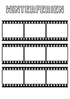 Vorschau - Arbeitsblätter - Winterferien Filmstreifen Winter Ferien Film Rückblick Bastelvorlage Brille - Seite 2