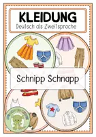 Vorschau - Spiele - KLEIDUNG Schnipp Schnapp / Finde den Zwilling - Deckblatt