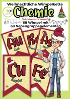 Vorschau - Poster - Elemente der Chemie NG | Weihnachtliche Wimpelkette farbig - Deckblatt