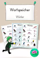 Vorschau - Poster - Wortspeicher Winter - Wortschatz aufbauen - Deckblatt