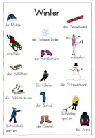 Vorschau - Poster - Wortspeicher Winter - Wortschatz aufbauen - Seite 1