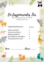 Vorschau - Stundenentwürfe - Kurzvortrag (Referat) "Ein faszinierendes Tier" - Deckblatt