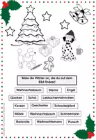 Vorschau - Stationenlernen - Hund Leserätsel Weihnachten Deutsch differenziert - Seite 1