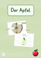 Vorschau - Arbeitsblätter - Der Apfel - Tafelbilder und Arbeitsmaterial - Deckblatt