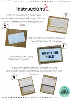 Vista previa - Juegos / Gamificación - Reading Comprehension BOOKLET - What's the title? - página 2