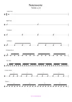Vorschau - Arbeitsblätter - Tabelle mit den wichtigsten Notenwerten in der Musik - Deckblatt