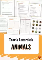 Vista previa - Unidades / Secuencias / Situaciones de Aprendizaje - Vocabulari: Animals (teoria bàsica + exercicis) - Portada