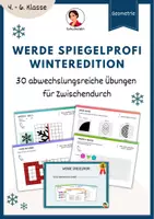 Vorschau - Arbeitsblätter - Werde Spiegelprofi - Winteredition - Deckblatt