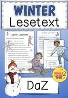 Vorschau - Arbeitsblätter - WINTER / Lesetext - Deckblatt