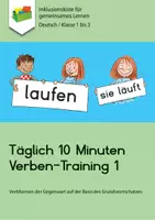 Vorschau - Arbeitsblätter - Täglich 10 Minuten Verben-Training 1 (Gegenwart) - Deckblatt