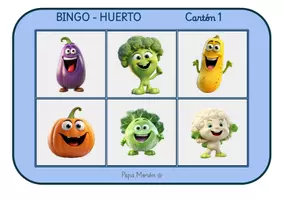 Vista previa - Juegos / Gamificación - BINGO HUERTO X6 - Portada